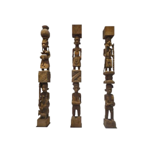 Bamileke Ancestral Wooden Pillars